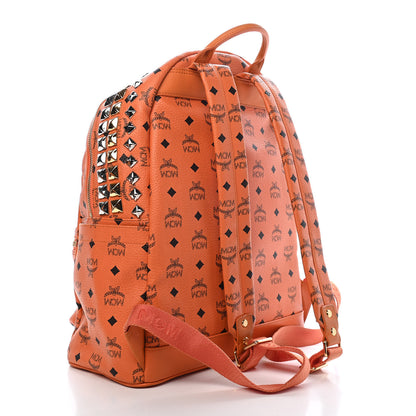 MCM Visetos Side Stud Large Stark Backpack Orange 6 of 28