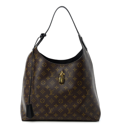 Louis Vuitton Monogram Flower Hobo Black 1 of 10