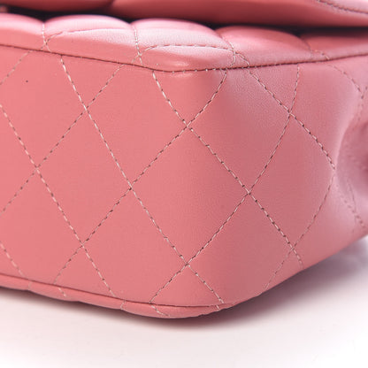 Chanel Lambskin Quilted Mini Rectangular Flap Pink 10 of 11