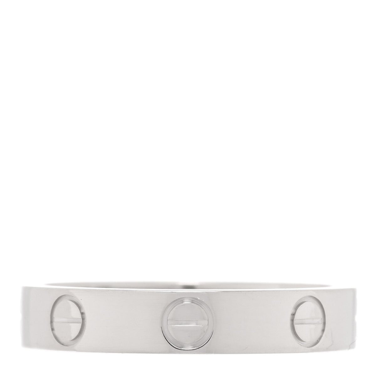 Cartier 18K White Gold 3.5mm LOVE Wedding Band Ring 52 6 1 of 4