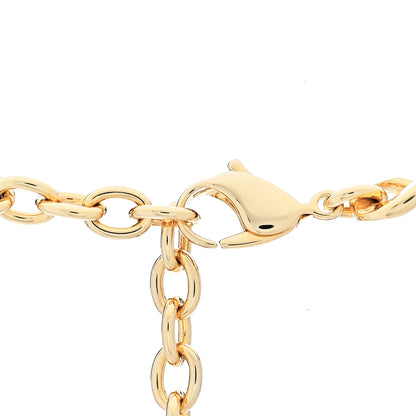 Christian Dior Metal Danseuse Etoile Chain Choker Necklace Gold 4 of 6