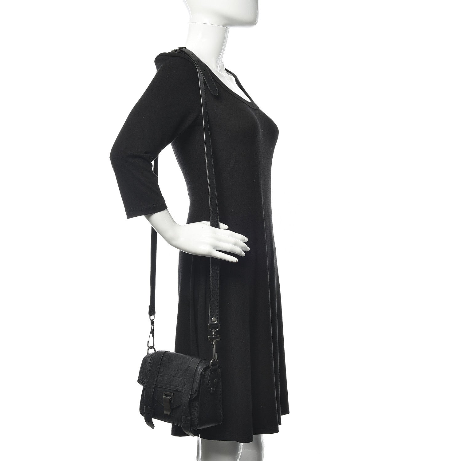 Proenza Schouler Lambskin PS1 Mini Crossbody Black 2 of 9
