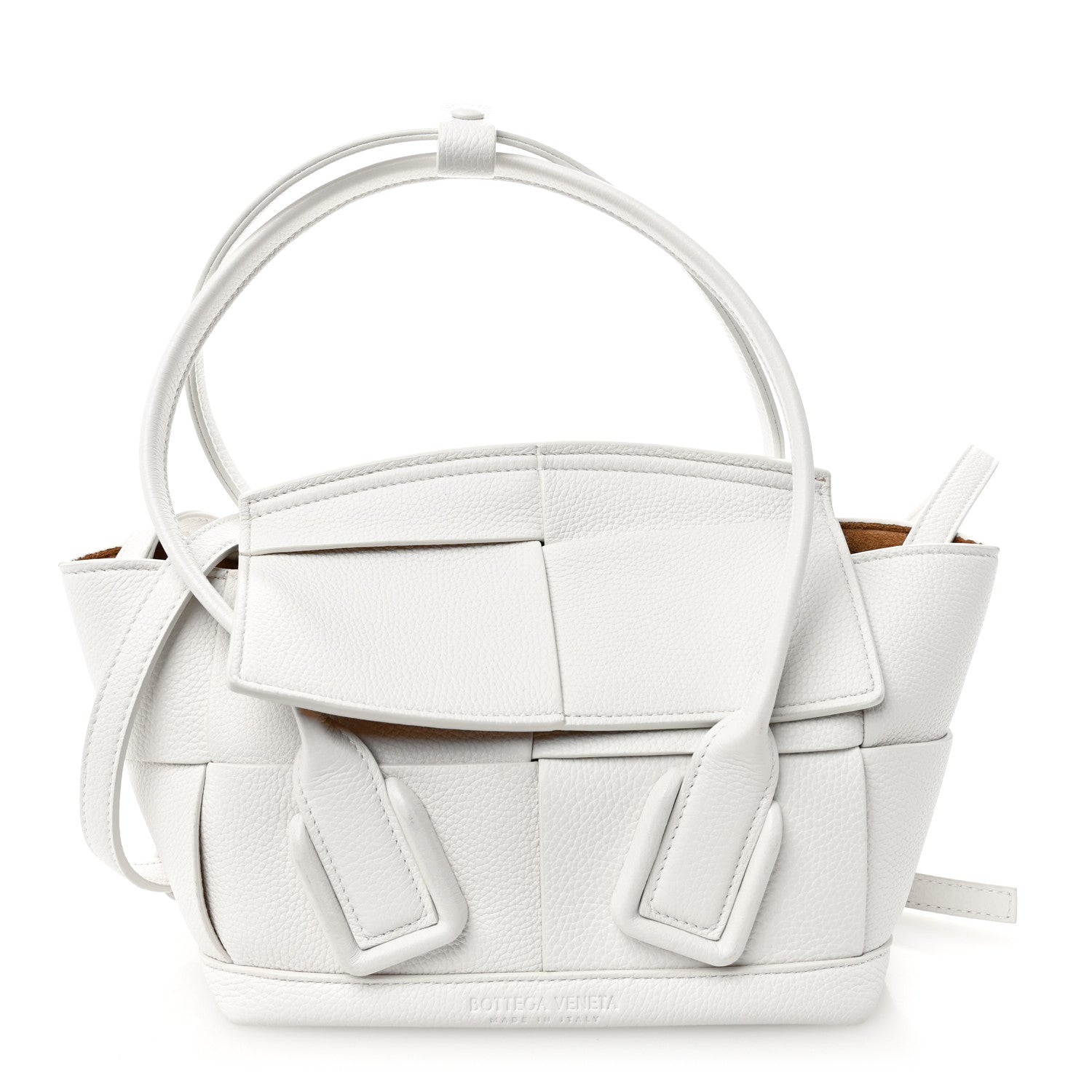 Bottega Veneta French Calfskin Maxi Intrecciato Mini Arco Bianco 1 of 11