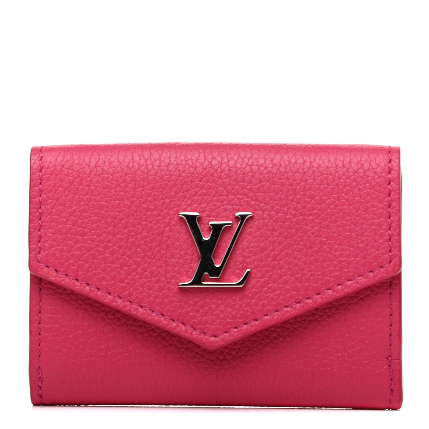 Calfskin Lockmini Wallet Hot Pink