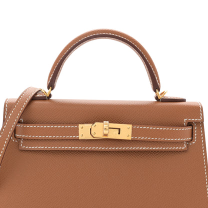 Hermes Epsom Mini Kelly Sellier 20 Gold 8 of 11