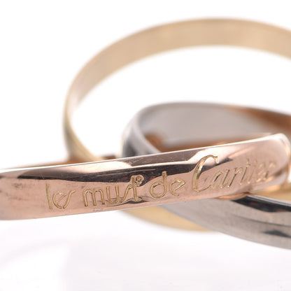 Cartier 18K Pink Yellow White Gold Les Must De Trinity Ring 52 6 5 of 5