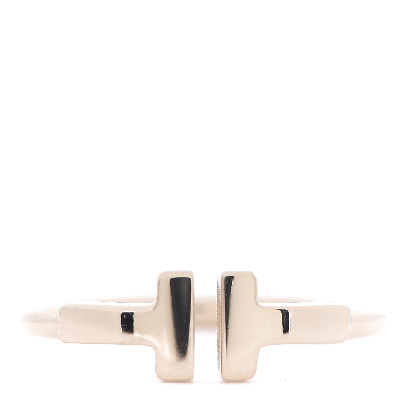18K Rose Gold T Wire Ring 51 5.75