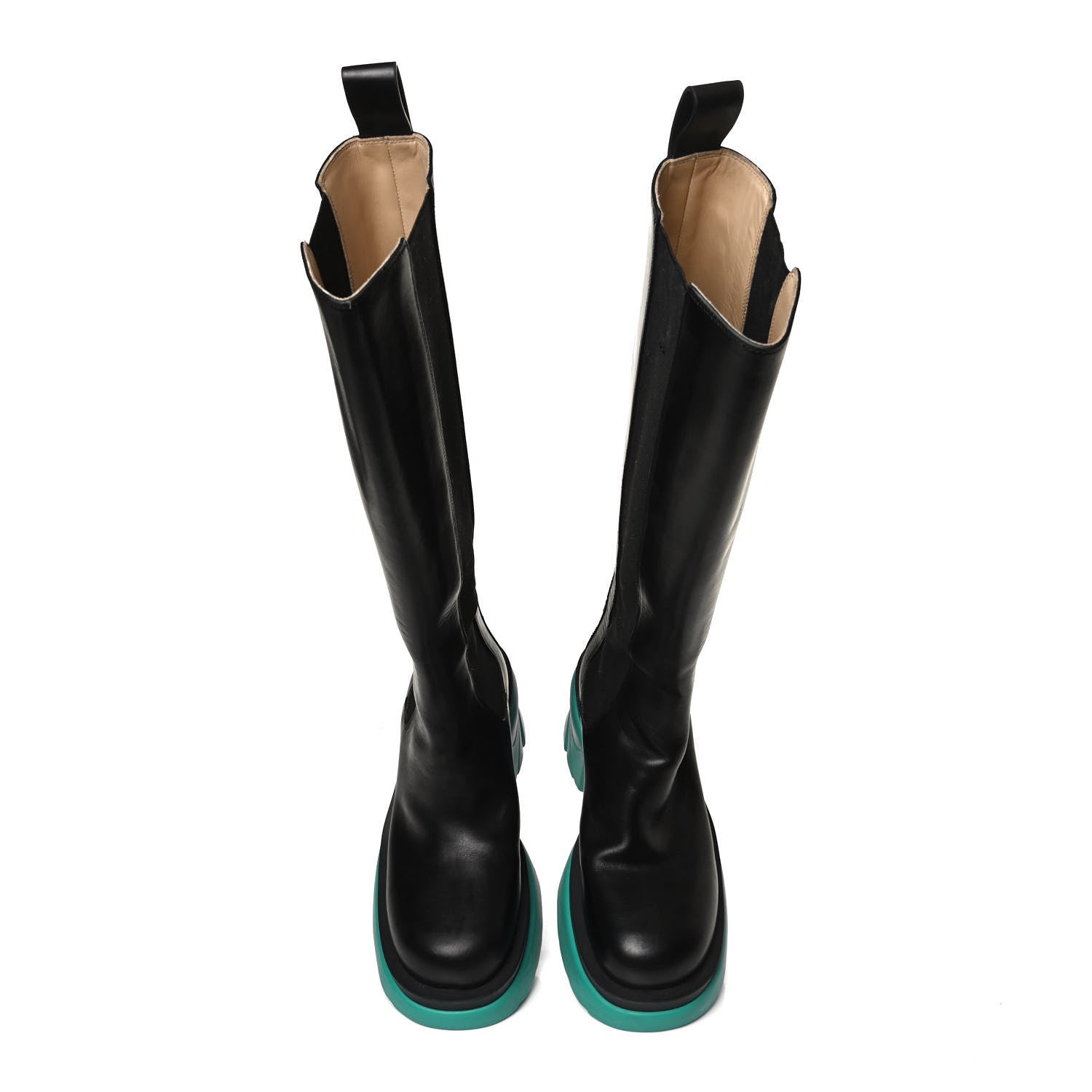 Bottega Veneta Calfskin The Flash High Chelsea Boots 38 Black Neptune 5 of 14