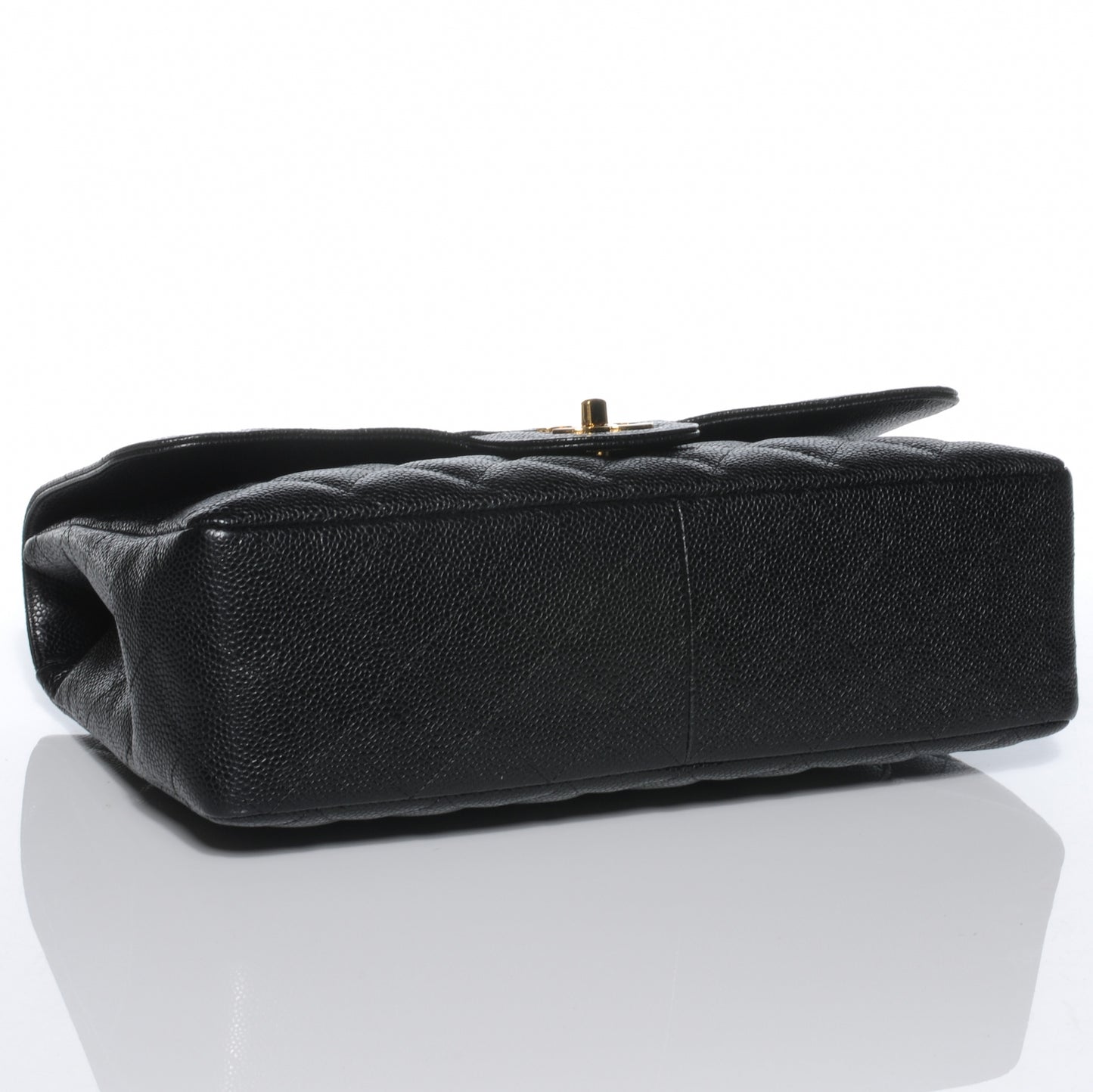 Caviar Jumbo Single Flap Black