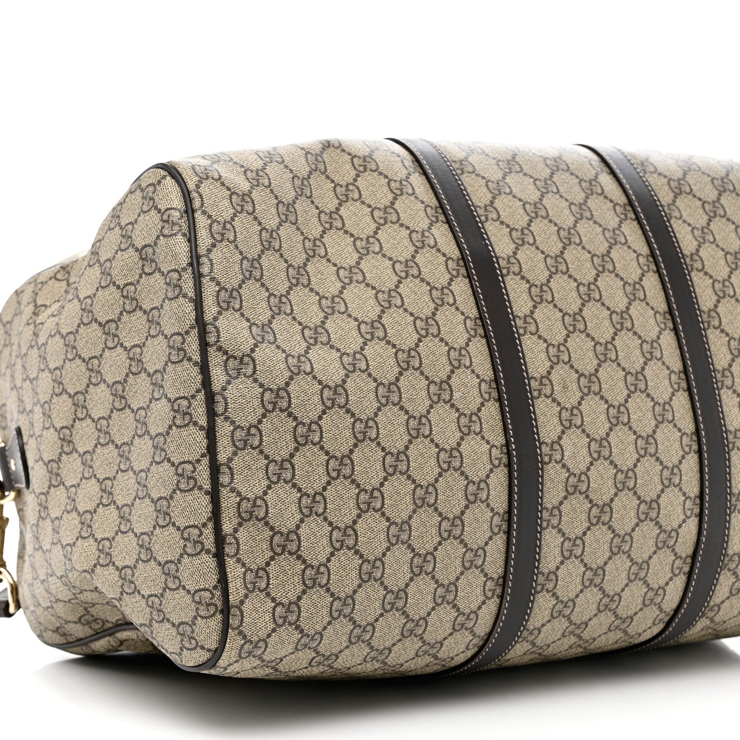 Gucci GG Plus Monogram Medium Carry On Duffle Bag Brown 9 of 12