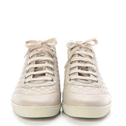 Gucci Microguccissima Womens High Top Sneakers 40 Off White 3 of 7