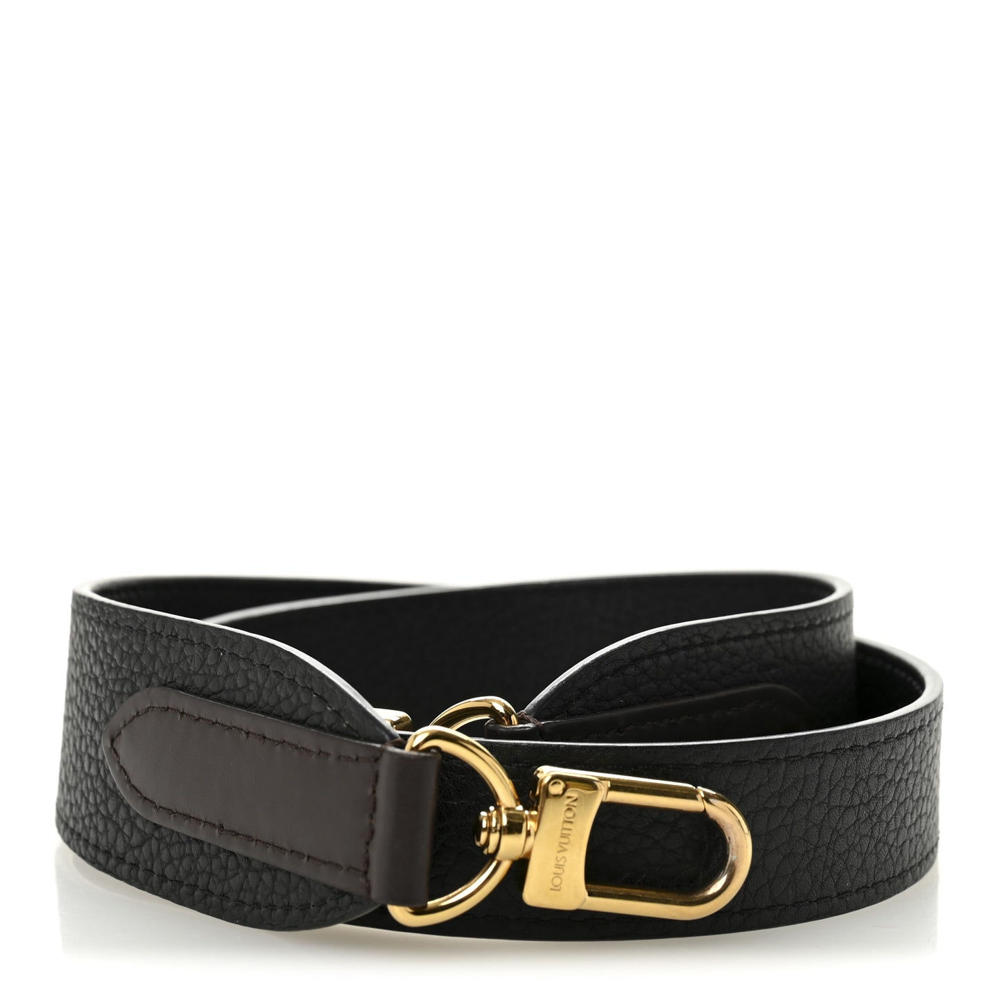 Calfskin Jersey Shoulder Strap Black