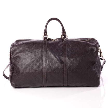 Gucci Guccissima Large Carry On Duffle Chocolate 4 of 9