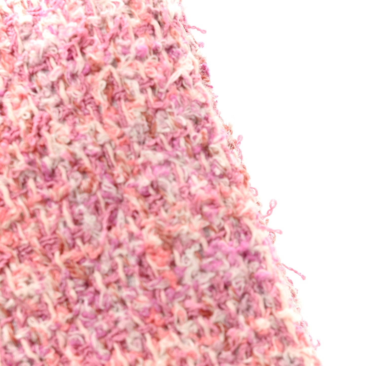 Tweed Quilted Wallet On Chain WOC Pink
