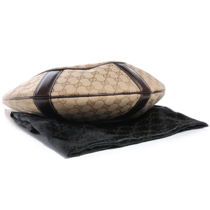 Gucci Monogram Horsebit Web Hobo Brown 4 of 7