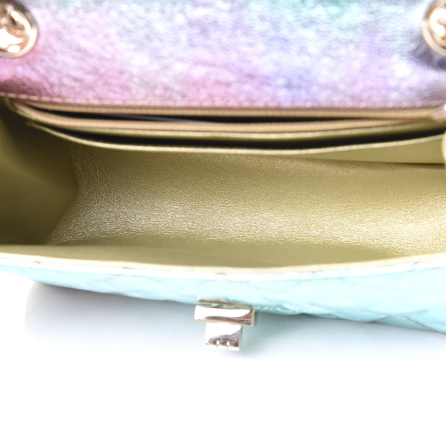 Chanel Metallic Goatskin Quilted Mini 2.55 Reissue Flap Multicolor 4 of 10