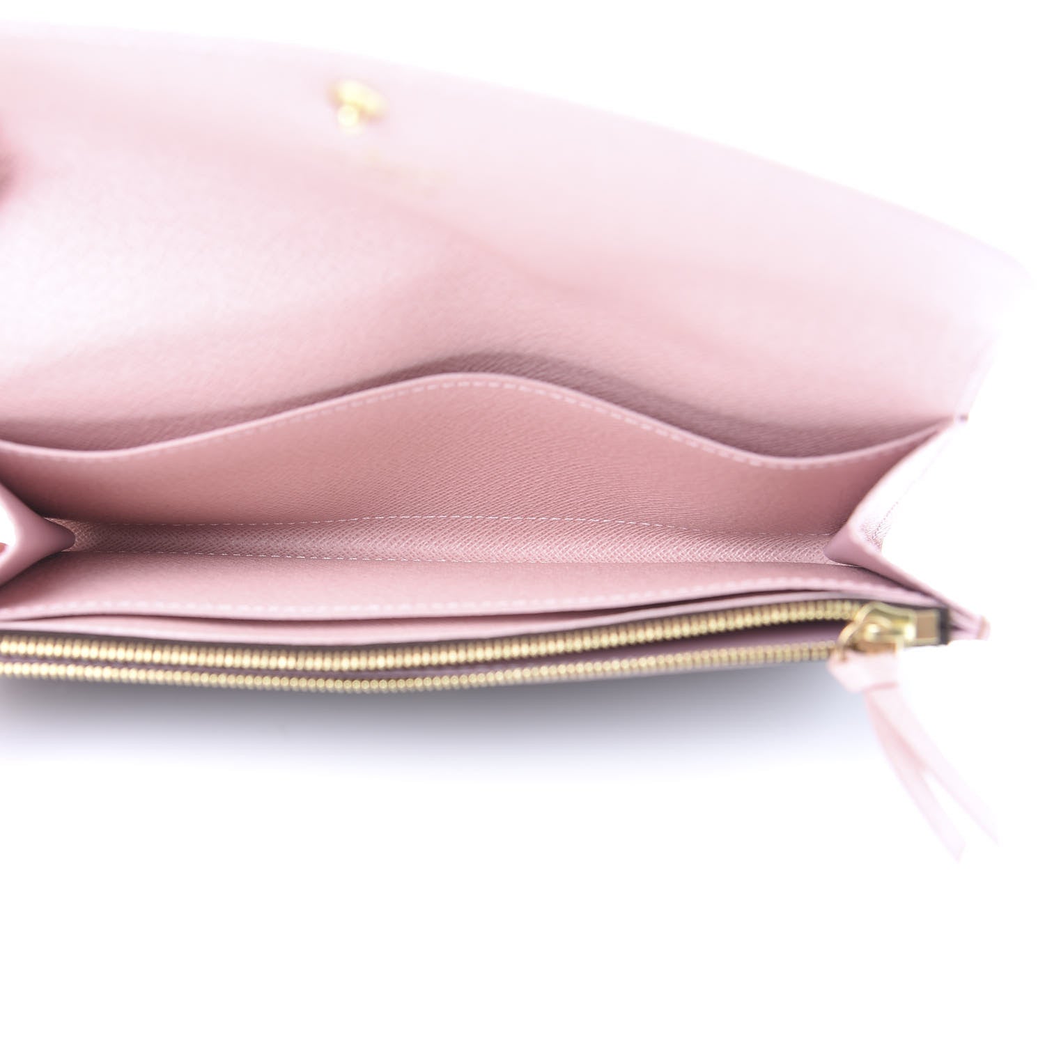 Louis Vuitton Damier Ebene Caissa Wallet Rose Ballerine 5 of 7