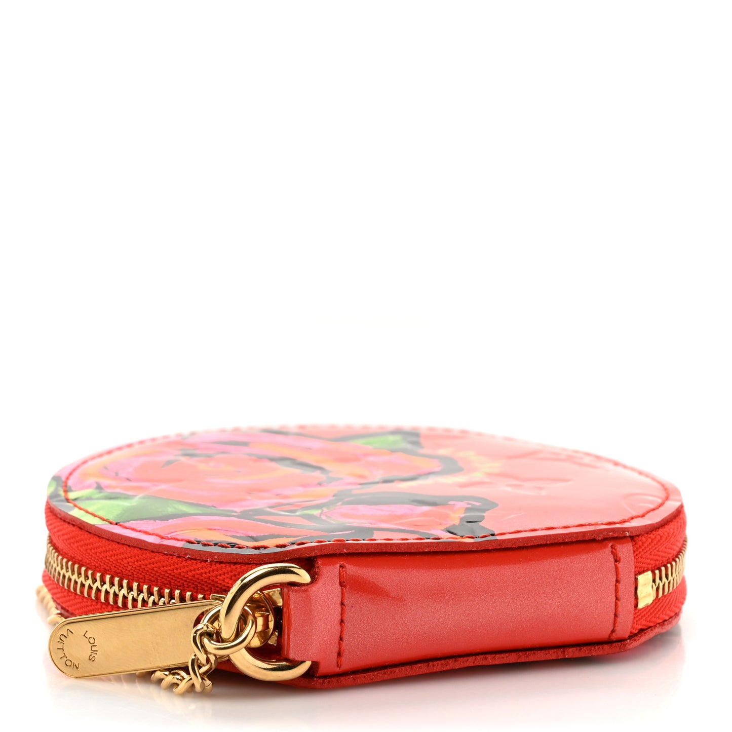 Vernis Roses Chapeau Coin Purse Orange Sunset