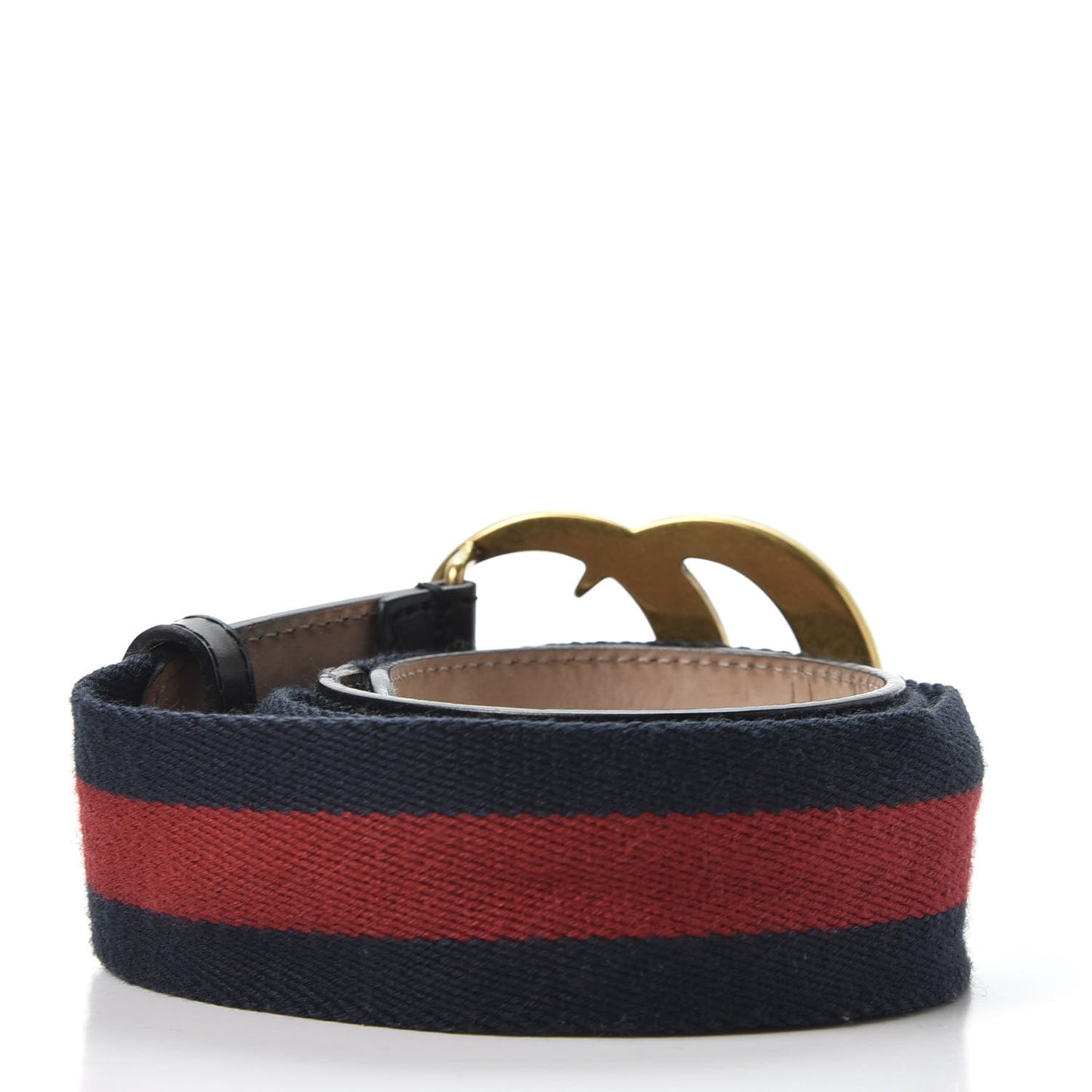 Nylon Calfskin Double G Web 40mm Belt 80 32 Blue Red Black