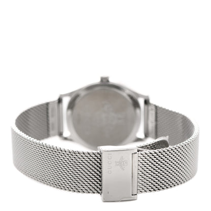 Gucci Stainless Steel Turquoise Mother of Pearl 29mm G-Timeless Charm Quartz Watch 3 of 5