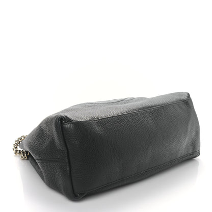Gucci Pebbled Calfskin Medium Soho Chain Shoulder Bag Black 4 of 10