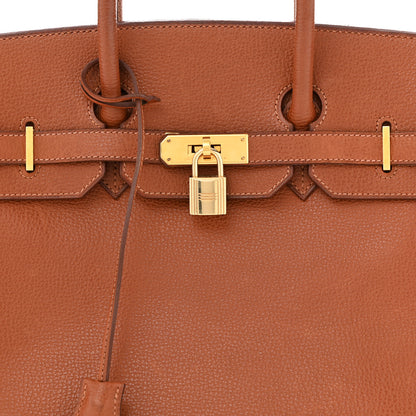 Hermes Buffle Skipper Birkin 35 Marron Glace 8 of 14