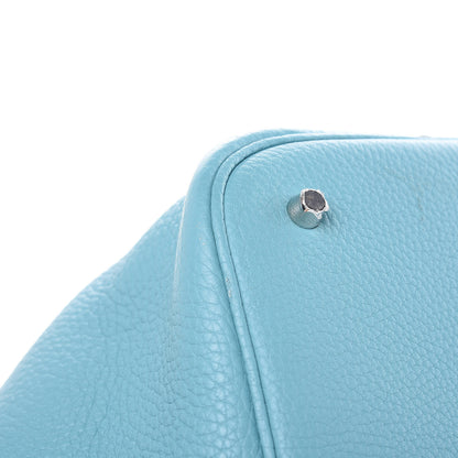 Hermes Taurillon Clemence Picotin Lock 26 GM Bleu Saint Cyr 11 of 12