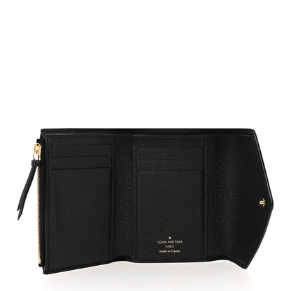 Louis Vuitton Empreinte Monogram Giant Victorine Wallet Black Beige 5 of 7