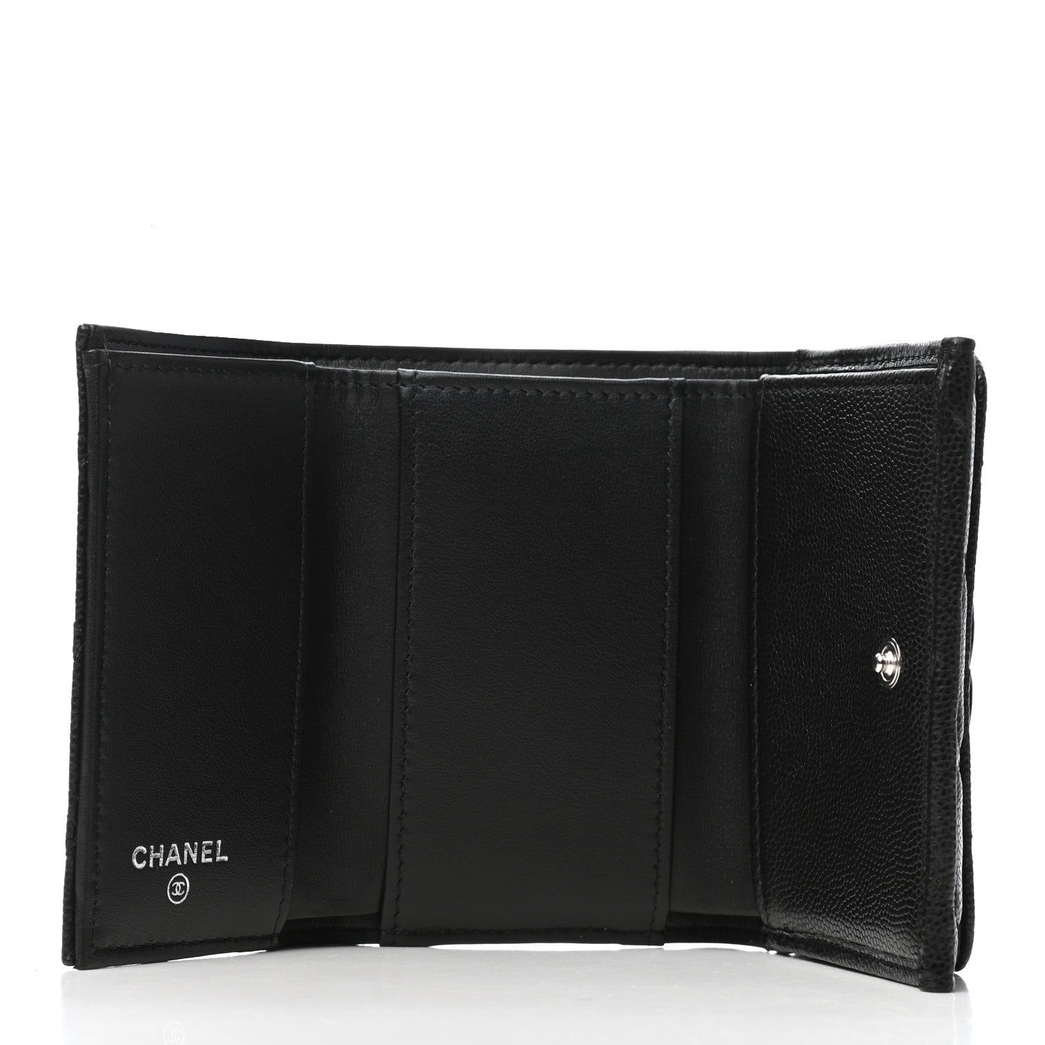 Chanel Caviar Quilted My Everything Small Flap Wallet Black 5 of 8