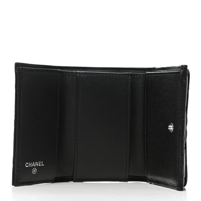 Chanel Caviar Quilted My Everything Small Flap Wallet Black 5 of 8