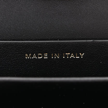 Chanel Glazed Goatskin Quilted Small Box With Chain Black 7 of 11