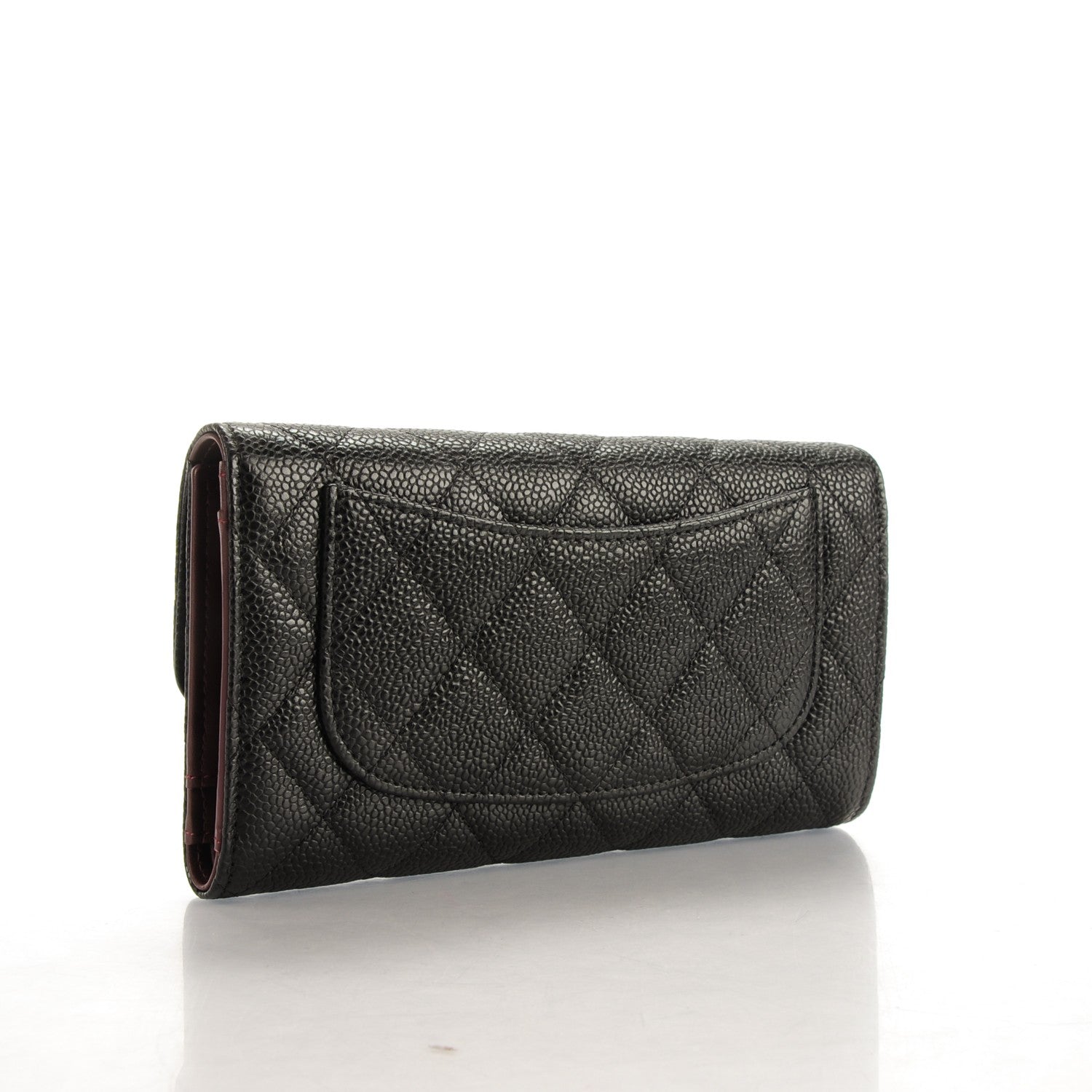 Chanel Caviar Quilted Large Flap Wallet Black 3 of 8