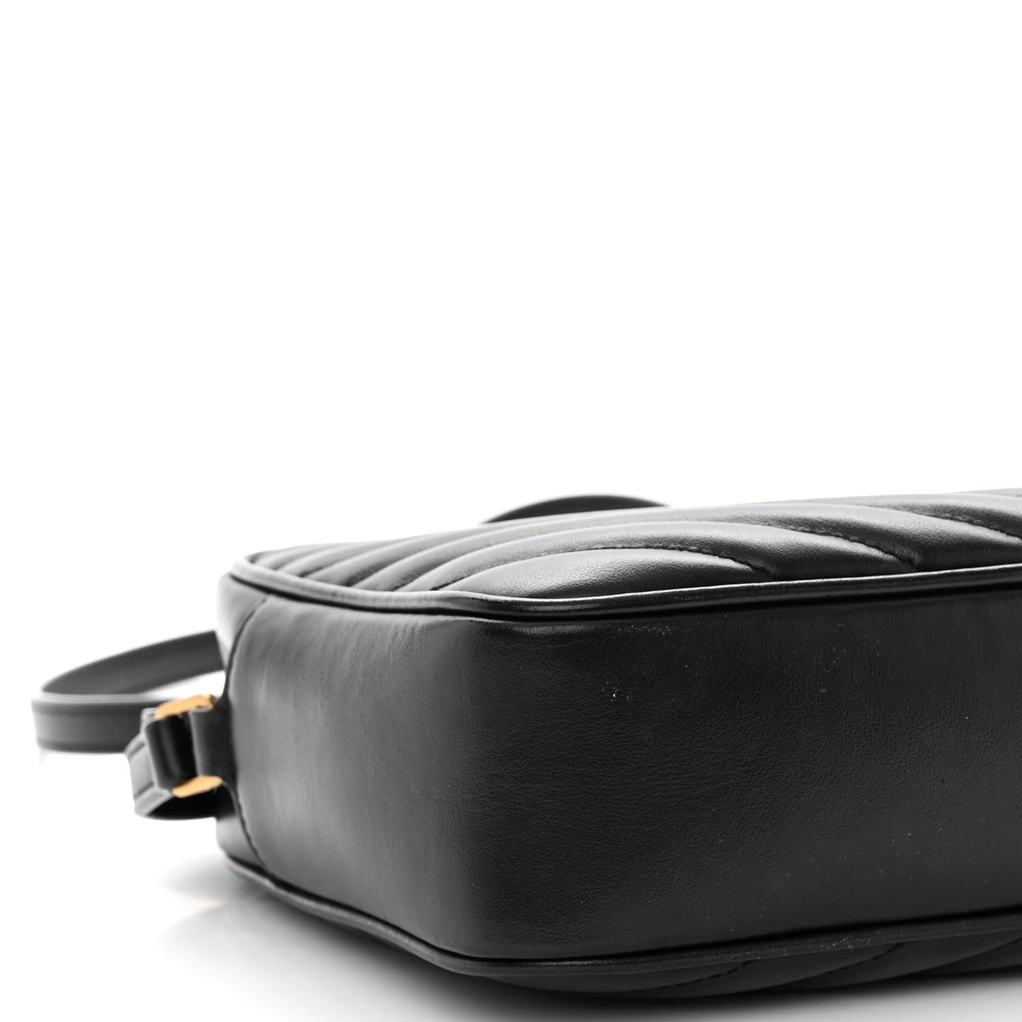 Calfskin Matelasse Monogram Lou Camera Bag Black
