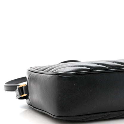 Saint Laurent Calfskin Matelasse Monogram Lou Camera Bag Black 8 of 10