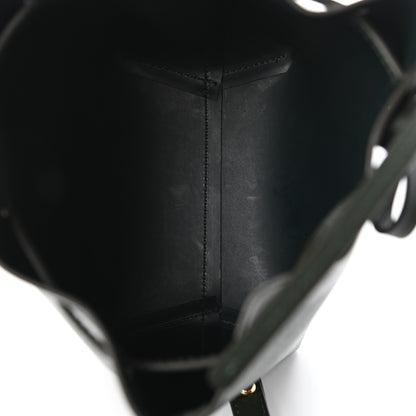Mansur Gavriel Saffiano Mini Mini Bucket Bag Dark Green 5 of 9