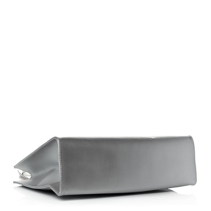 Telfar Metallic Vegan Leather Medium Shopping Bag Silver 4 of 12