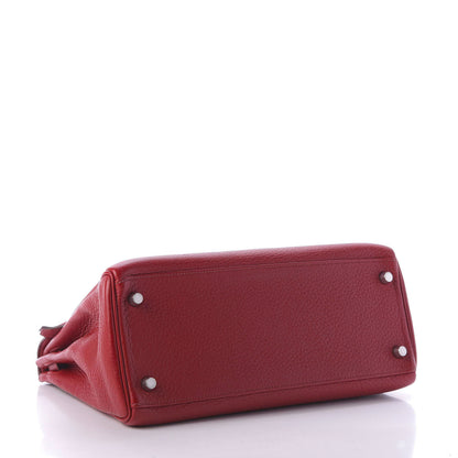 Hermes Taurillon Clemence Kelly Retourne 28 Rouge Vif 4 of 10
