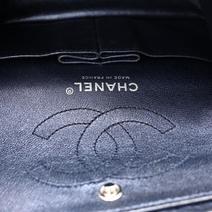 Chanel Metallic Aged Calfskin Quilted 2.55 Reissue 224 Flap Blue 6 of 10
