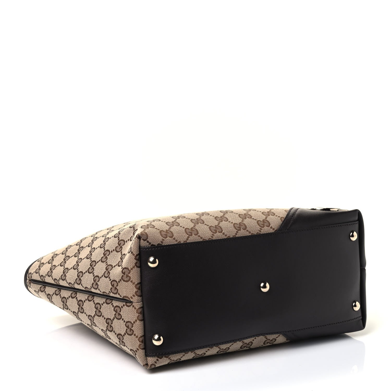 Gucci Monogram Medium New Britt Tote Brown 3 of 4