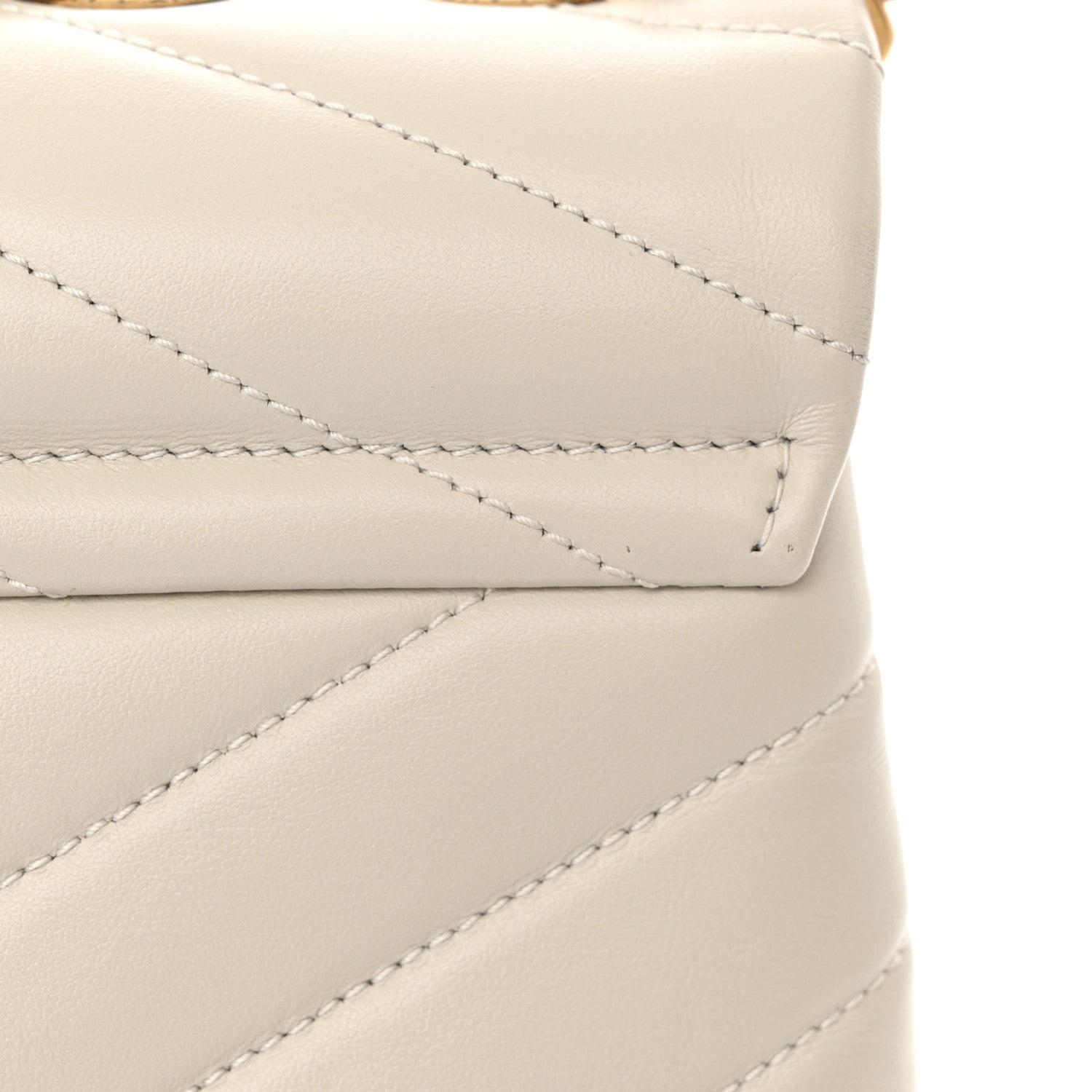 Saint Laurent Calfskin Y Quilted Monogram Medium Loulou Chain Satchel Crema Soft 15 of 15