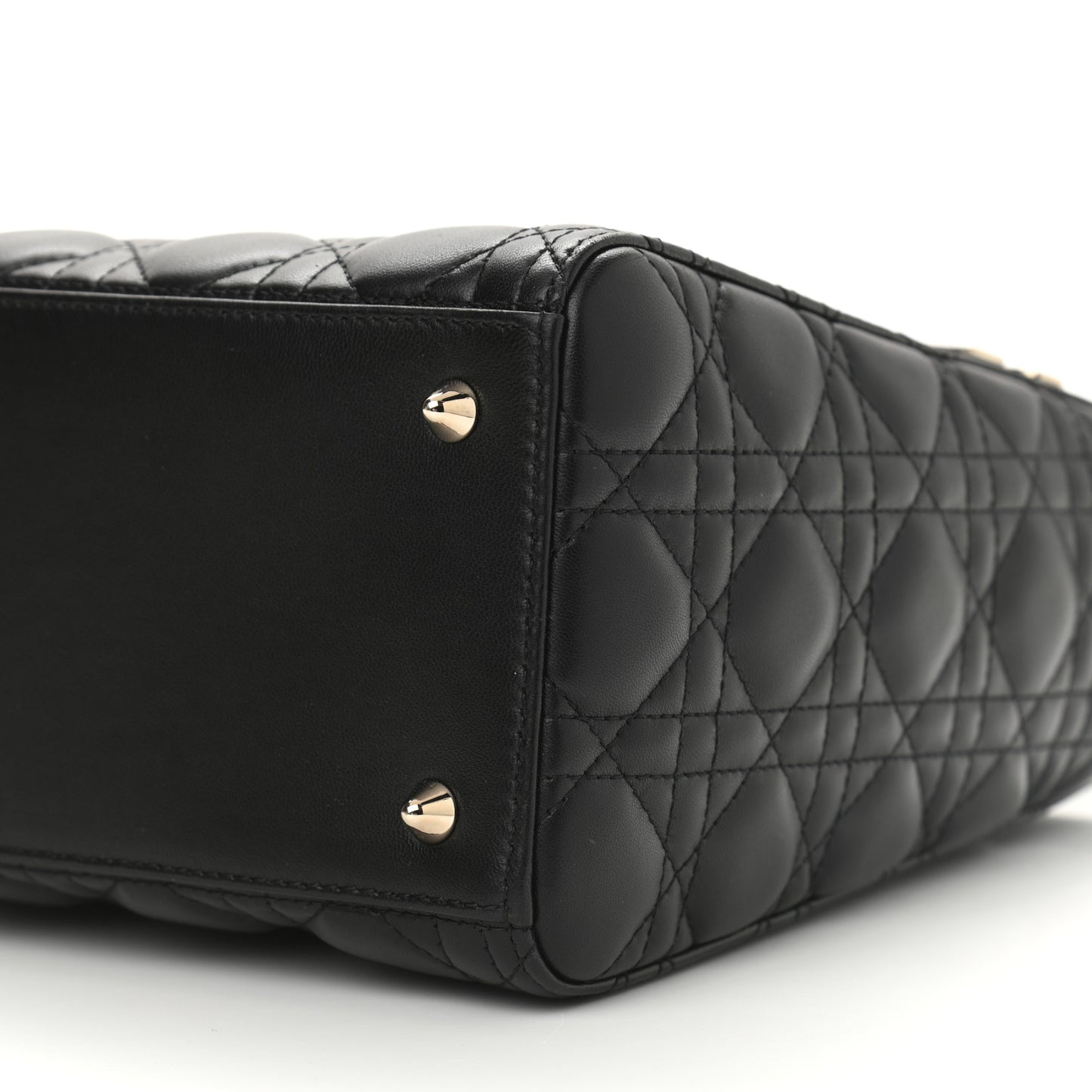 Lambskin Cannage Medium Lady Dior Black