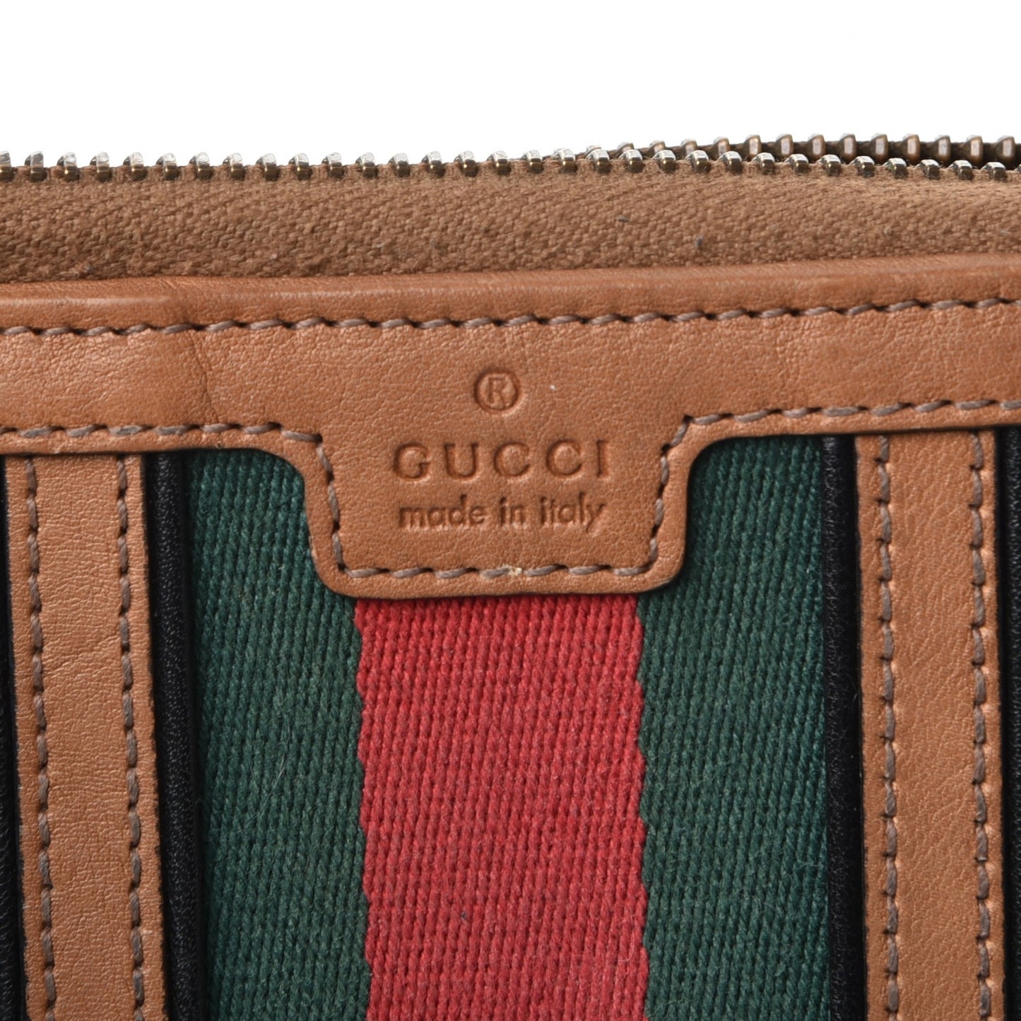 Monogram Web Rania Zip Around Wallet Khaki