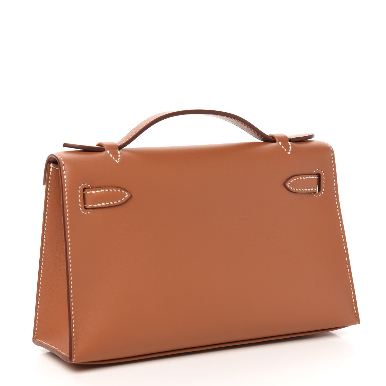 Hermes Swift Kelly Pochette Clutch Gold 3 of 10