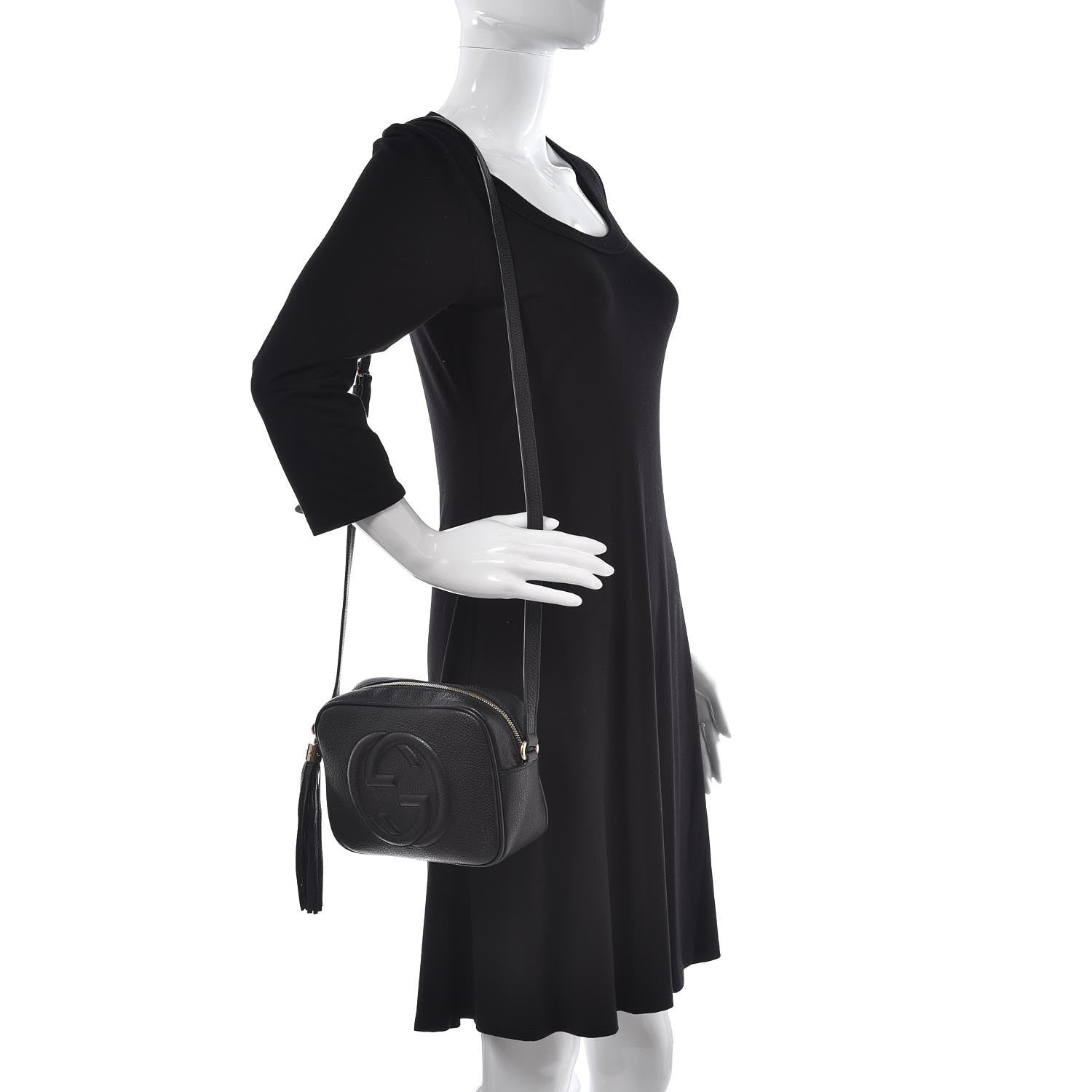 Gucci Pebbled Calfskin Small Soho Disco Bag Black 2 of 9