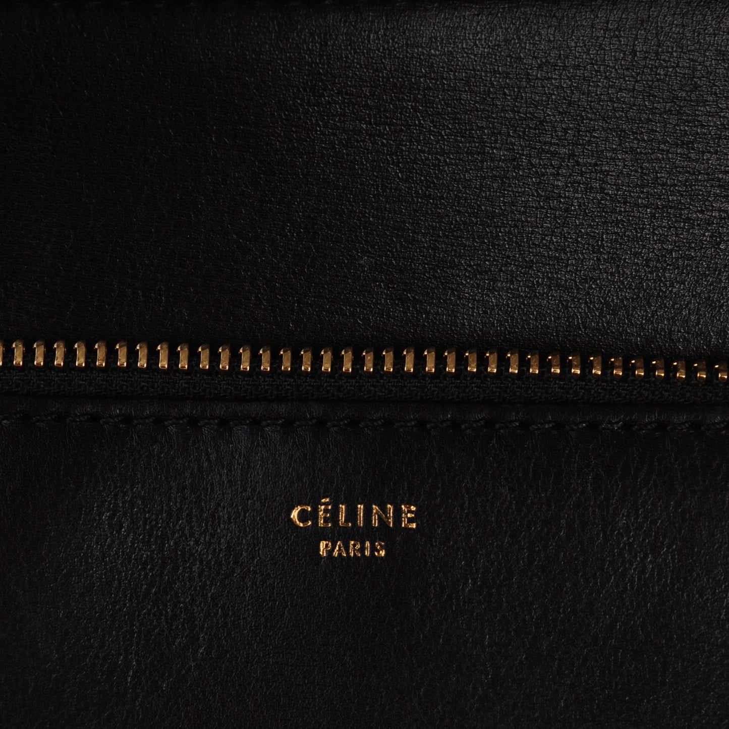 Smooth Calfskin Medium Edge Shoulder Bag Black