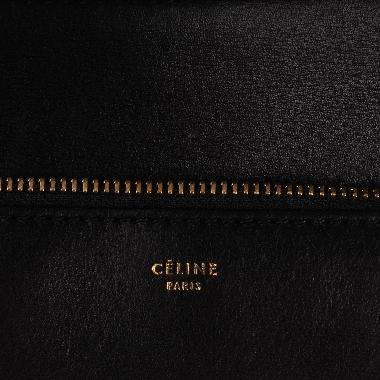 Celine Smooth Calfskin Medium Edge Shoulder Bag Black 7 of 10