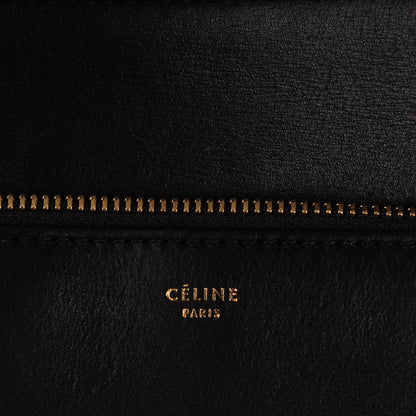 Celine Smooth Calfskin Medium Edge Shoulder Bag Black 7 of 10