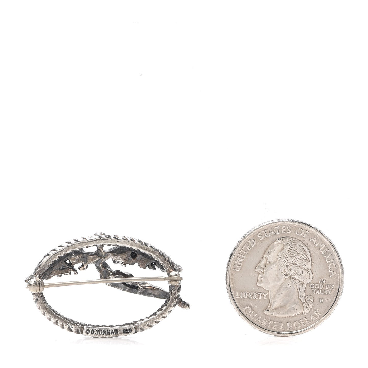 Sterling Silver Angel Brooch Pin