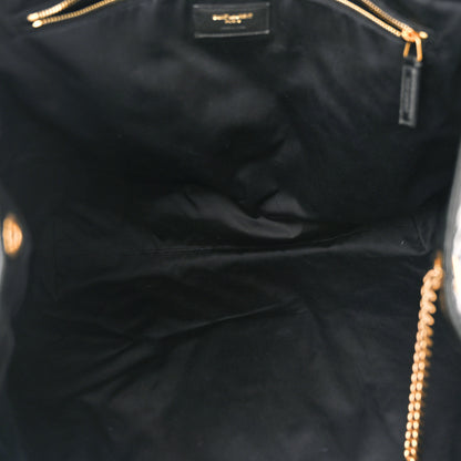 Saint Laurent Lambskin Quilted Maxi Icare Shopping Tote Black 6 of 11