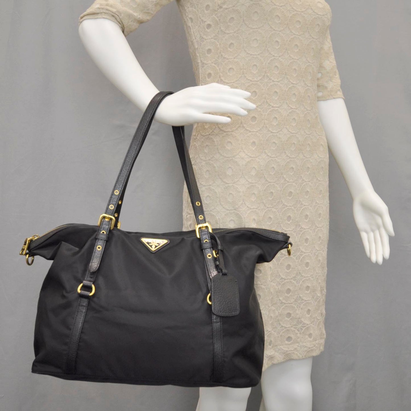 Tessuto Nylon Tote Black